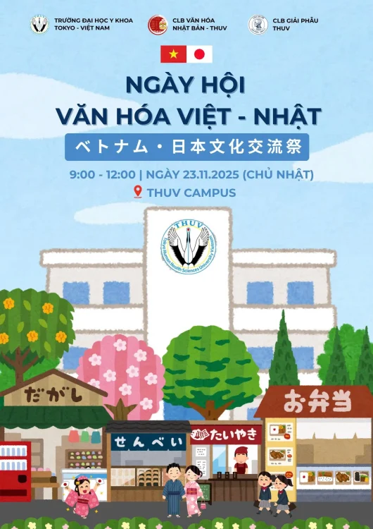 Poster ngày hội văn hóa Viêt- Nhật 2025